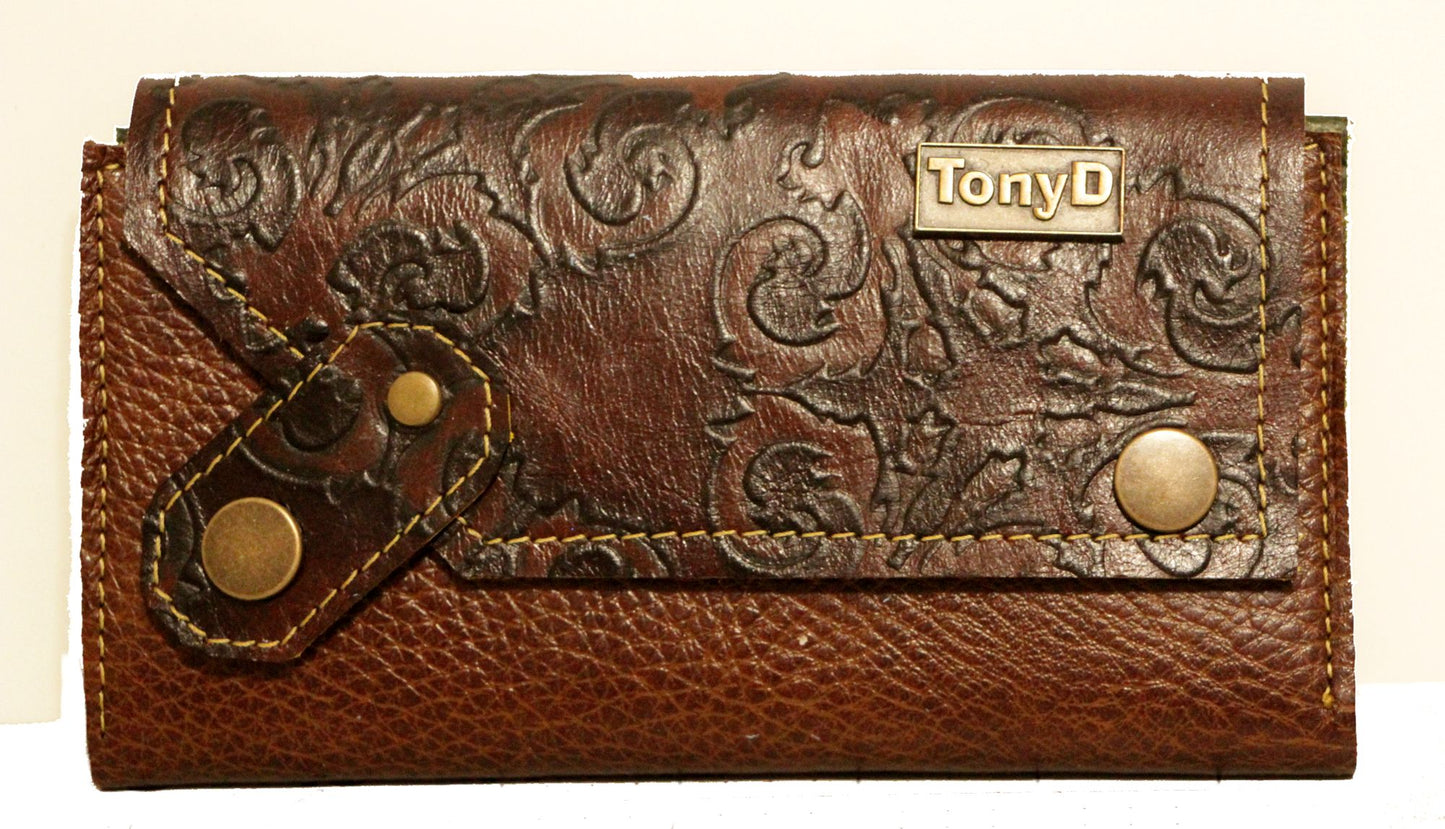 7810 JeroniMoney Debossed Brown