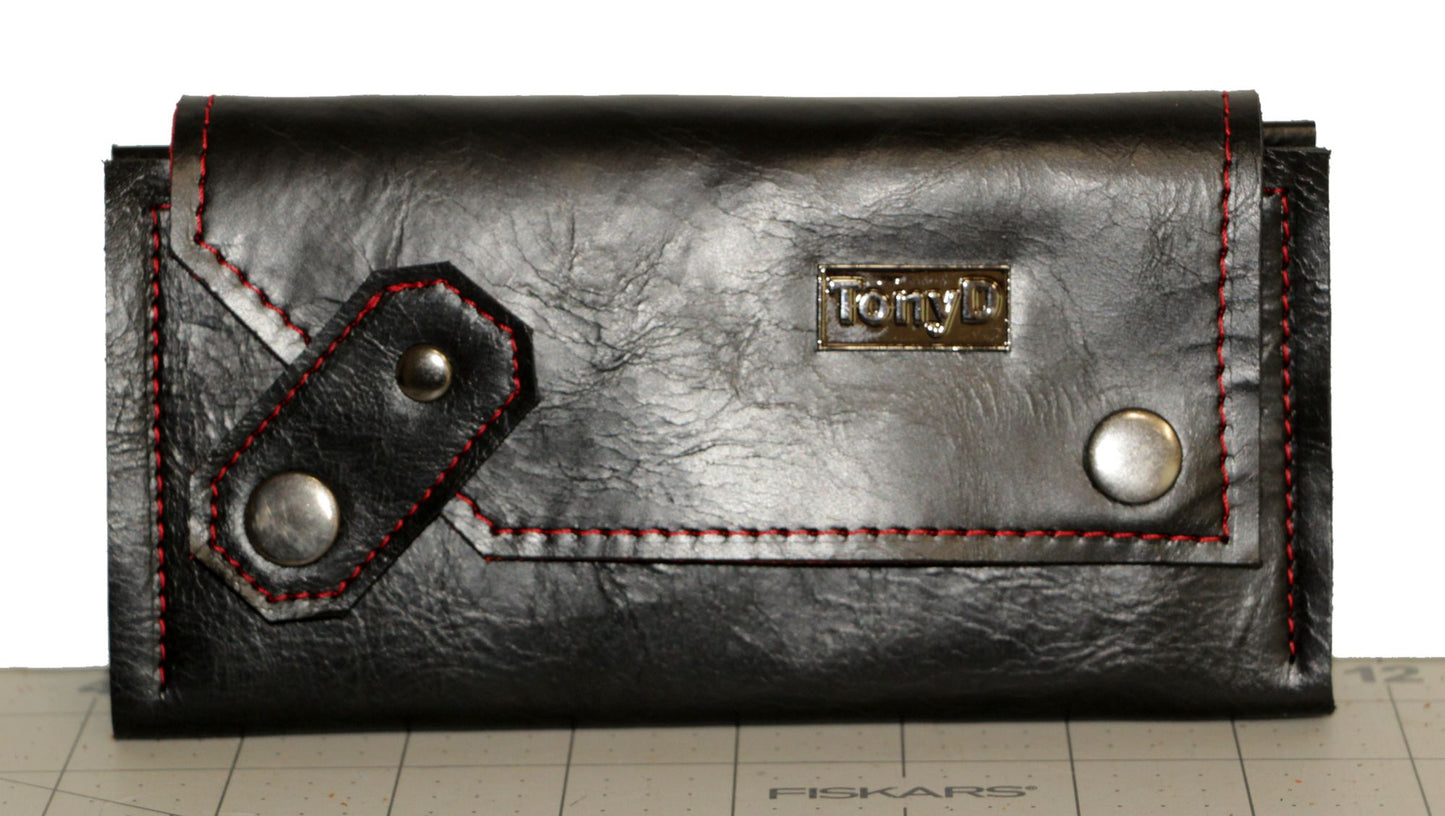 7824 JeroniMoney Black with Red Highlight Stitching