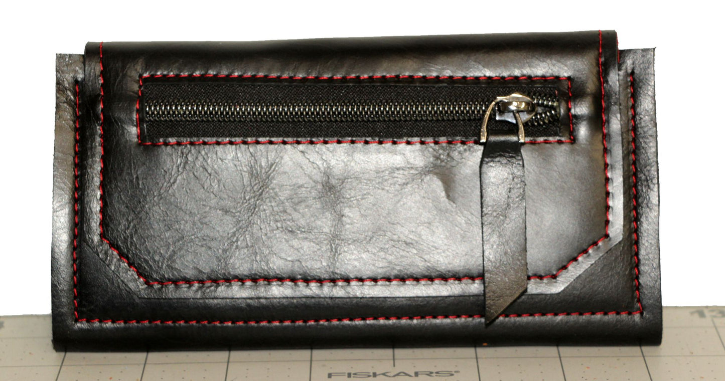 7824 JeroniMoney Black with Red Highlight Stitching