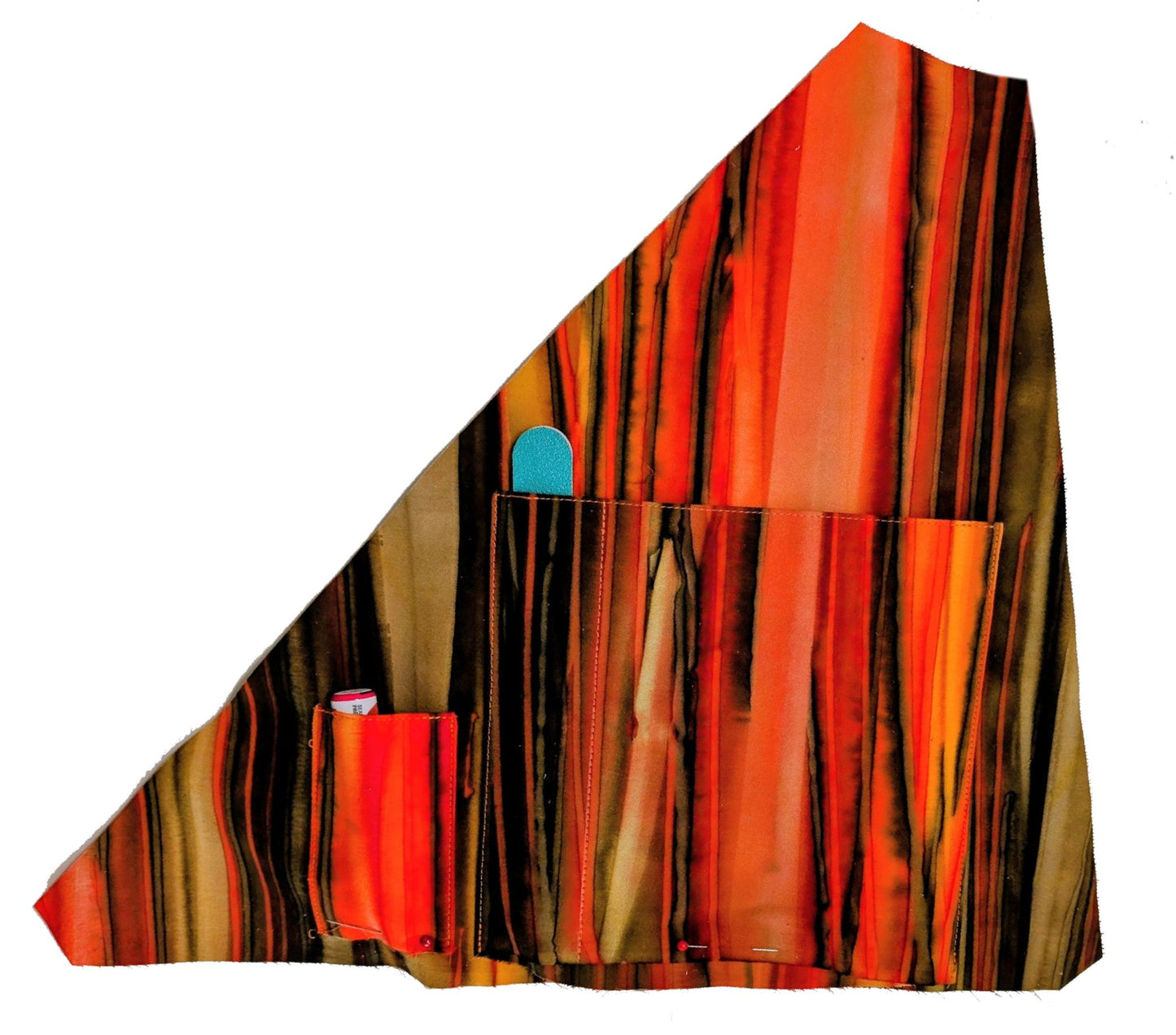 7846 Traudy Triangular Bag Burnt Red Leather