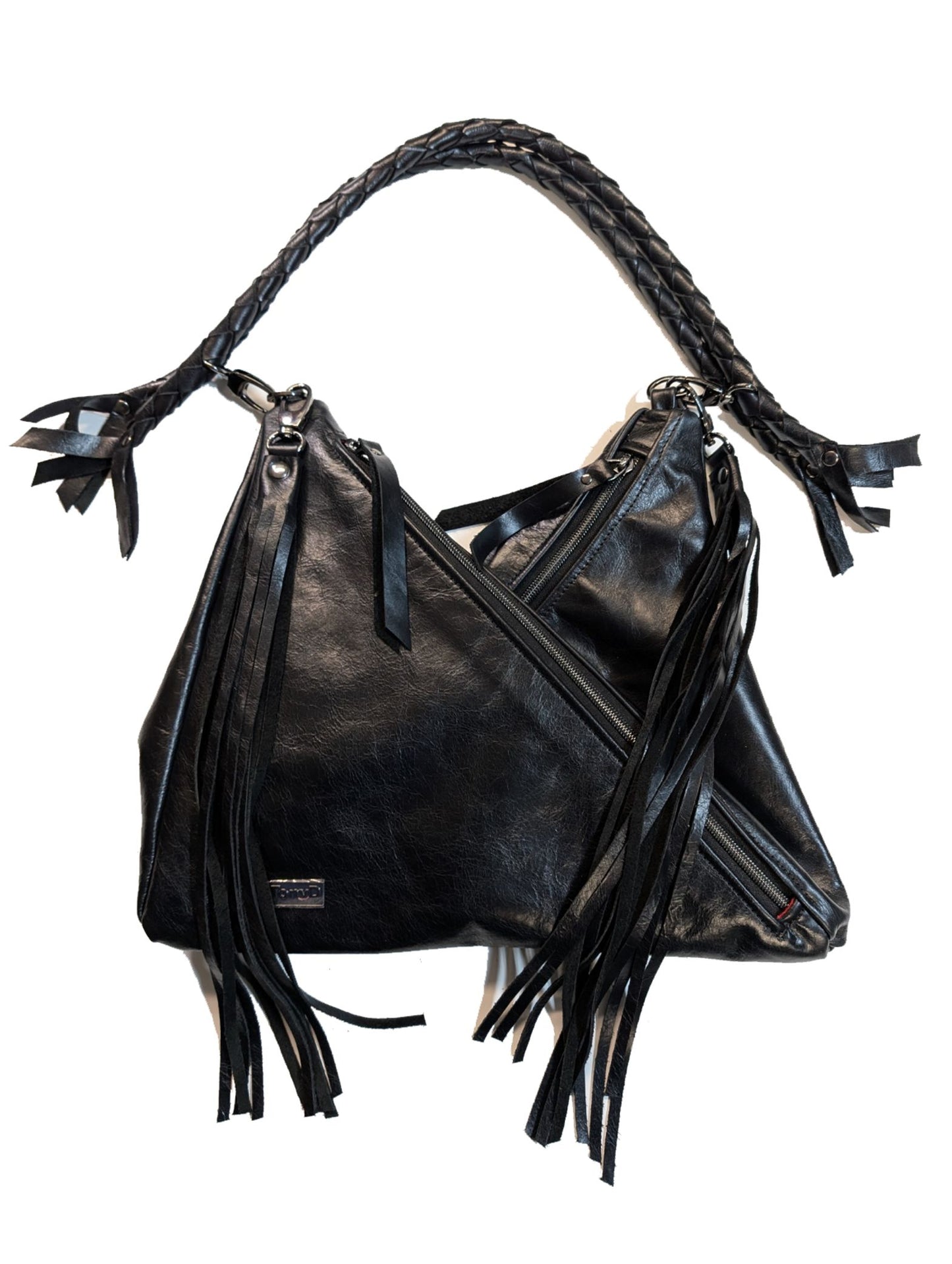 7843 Traudy Triangular Bag Black