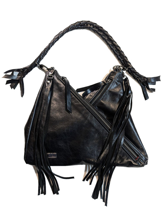 7843 Traudy Triangular Bag Black