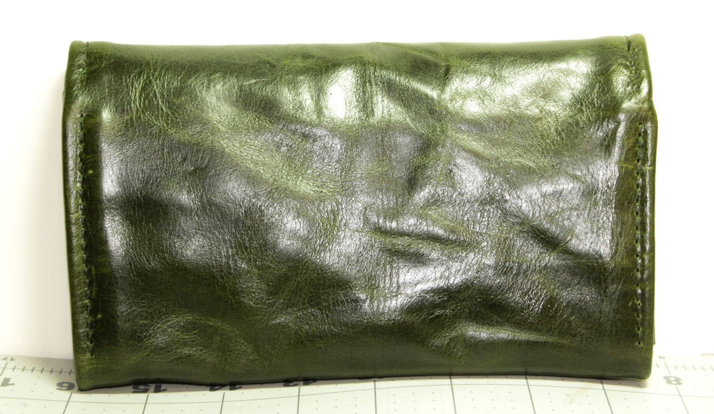 7747  TonyD Wellesley Wallet Dark Green with Paisley