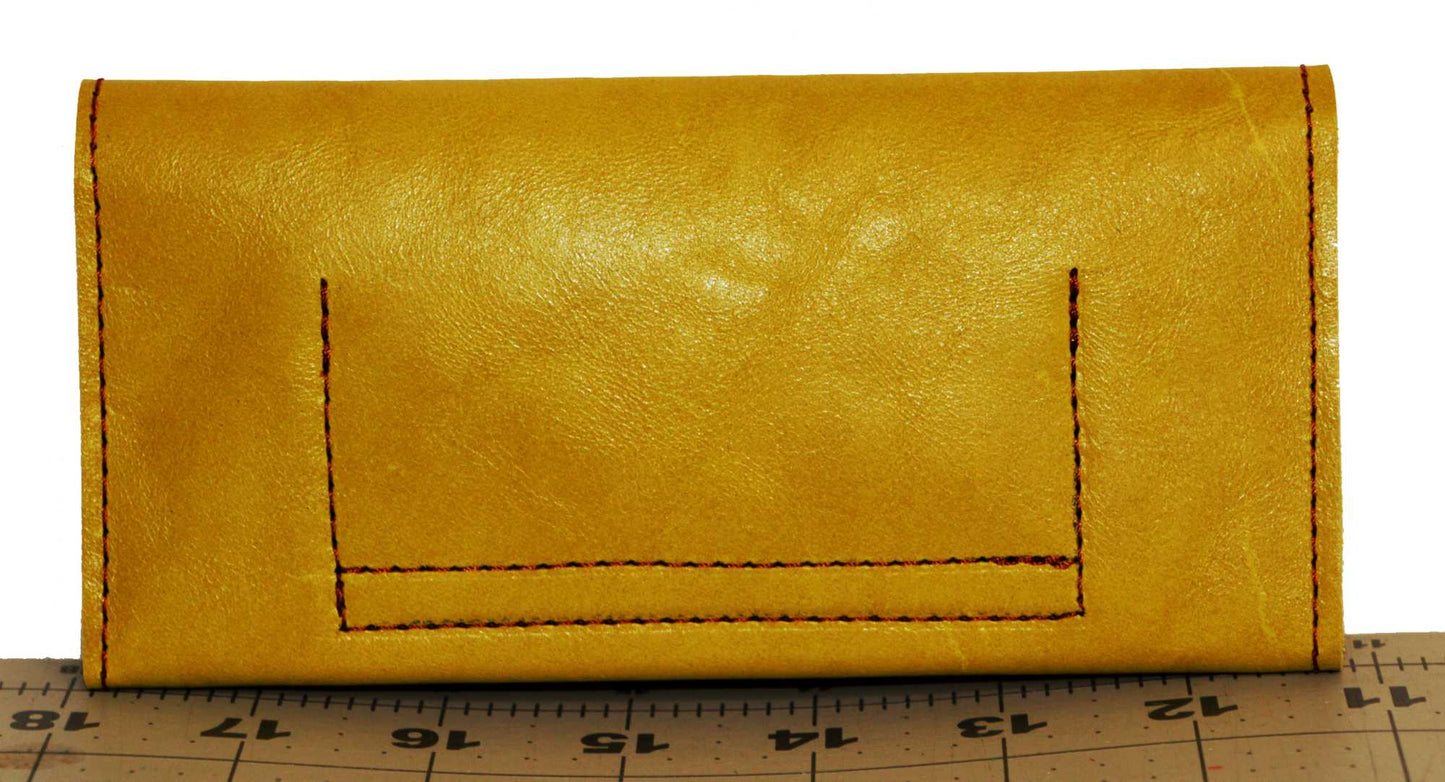 7757 Concertina Medio Accordion Fold Wallet Mustard