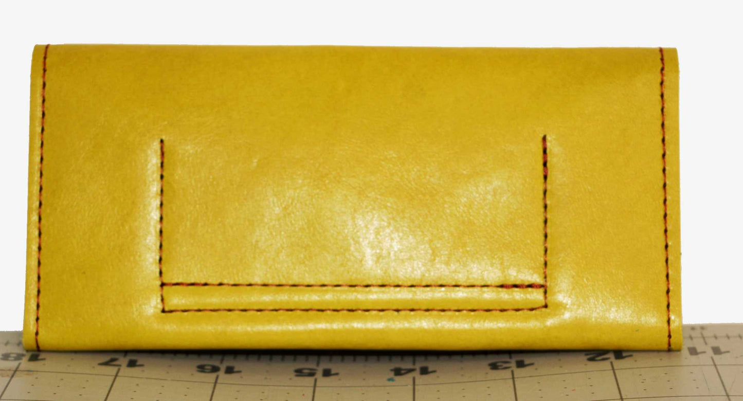 7756 Concertina Medio Accordion Fold Wallet Mustard