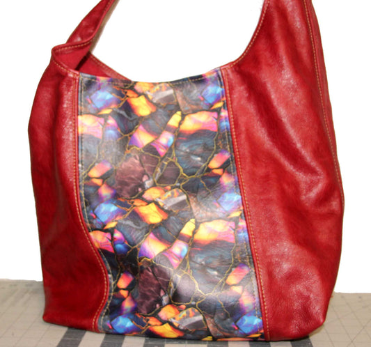 7777 Darsam Hobo Red with Marble Vinyl