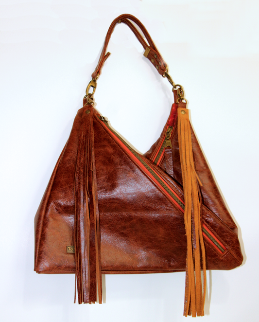 7799 Traudy Triangular Bag Brown