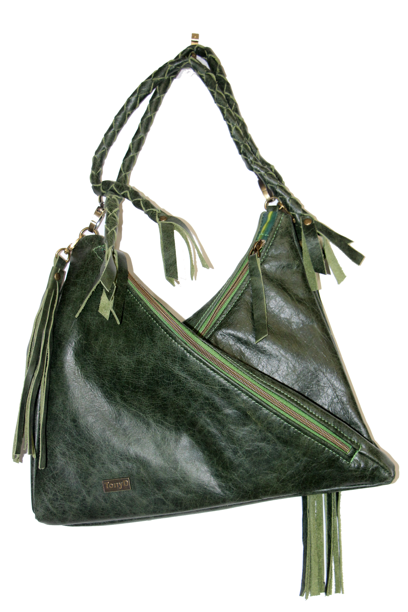 7804 Traudy Triangular Bag Green