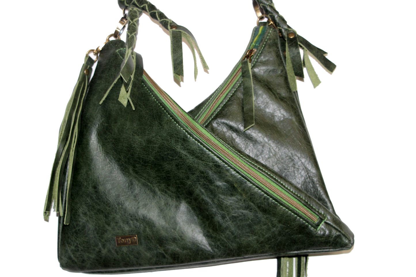 7804 Traudy Triangular Bag Green
