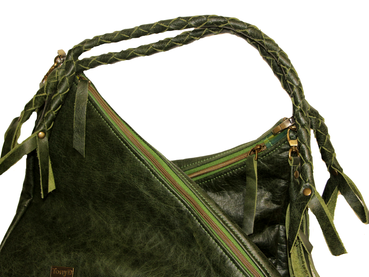 7804 Traudy Triangular Bag Green
