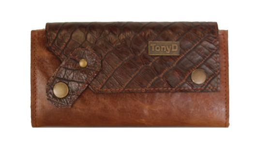 7865 JeroniMoney Embossed with green zip overlay
