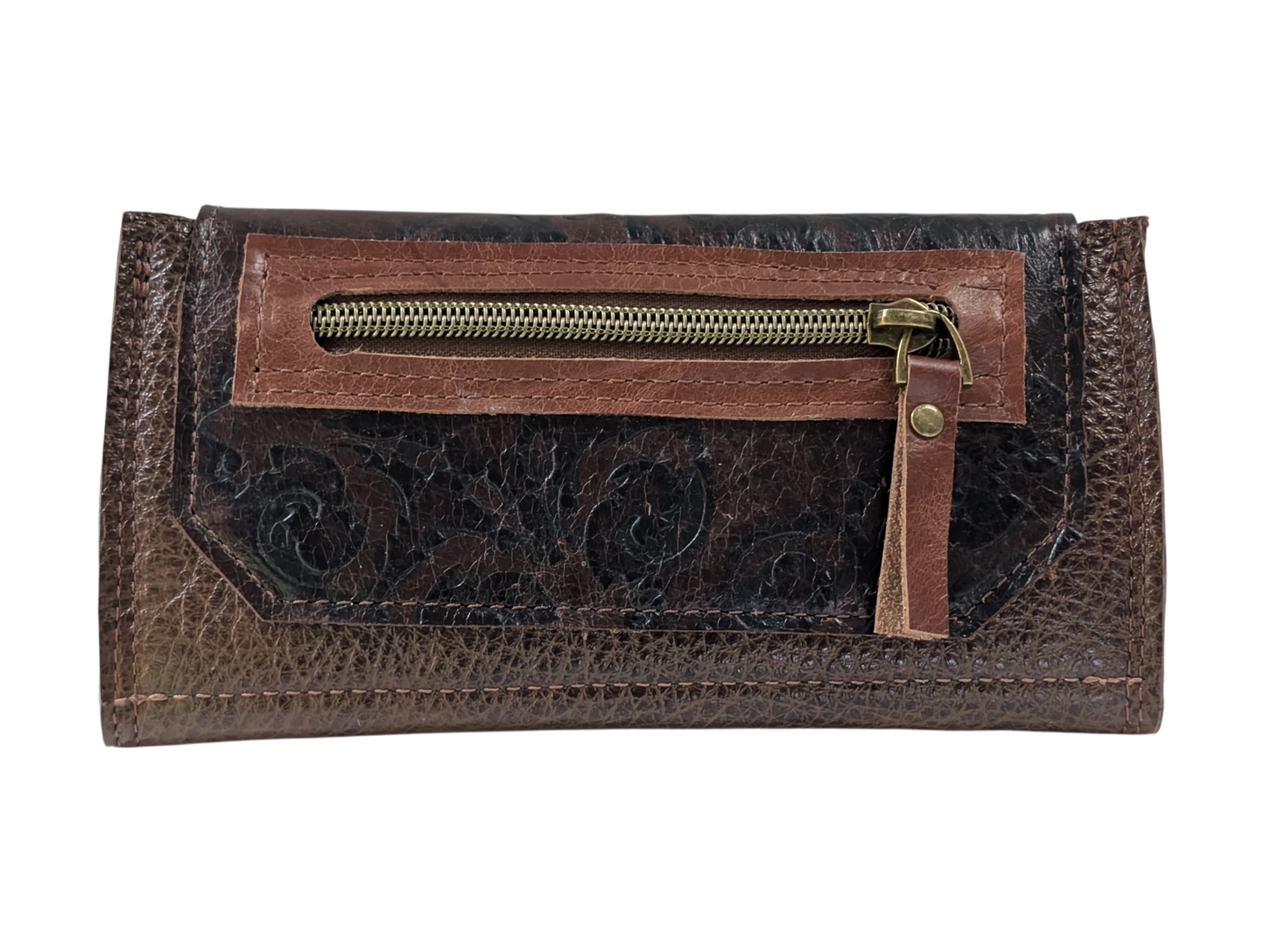 7875 JeroniMoney Dark Tab w/Light Brown Zipper Overlay