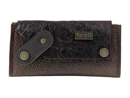 7875 JeroniMoney Dark Tab w/Light Brown Zipper Overlay