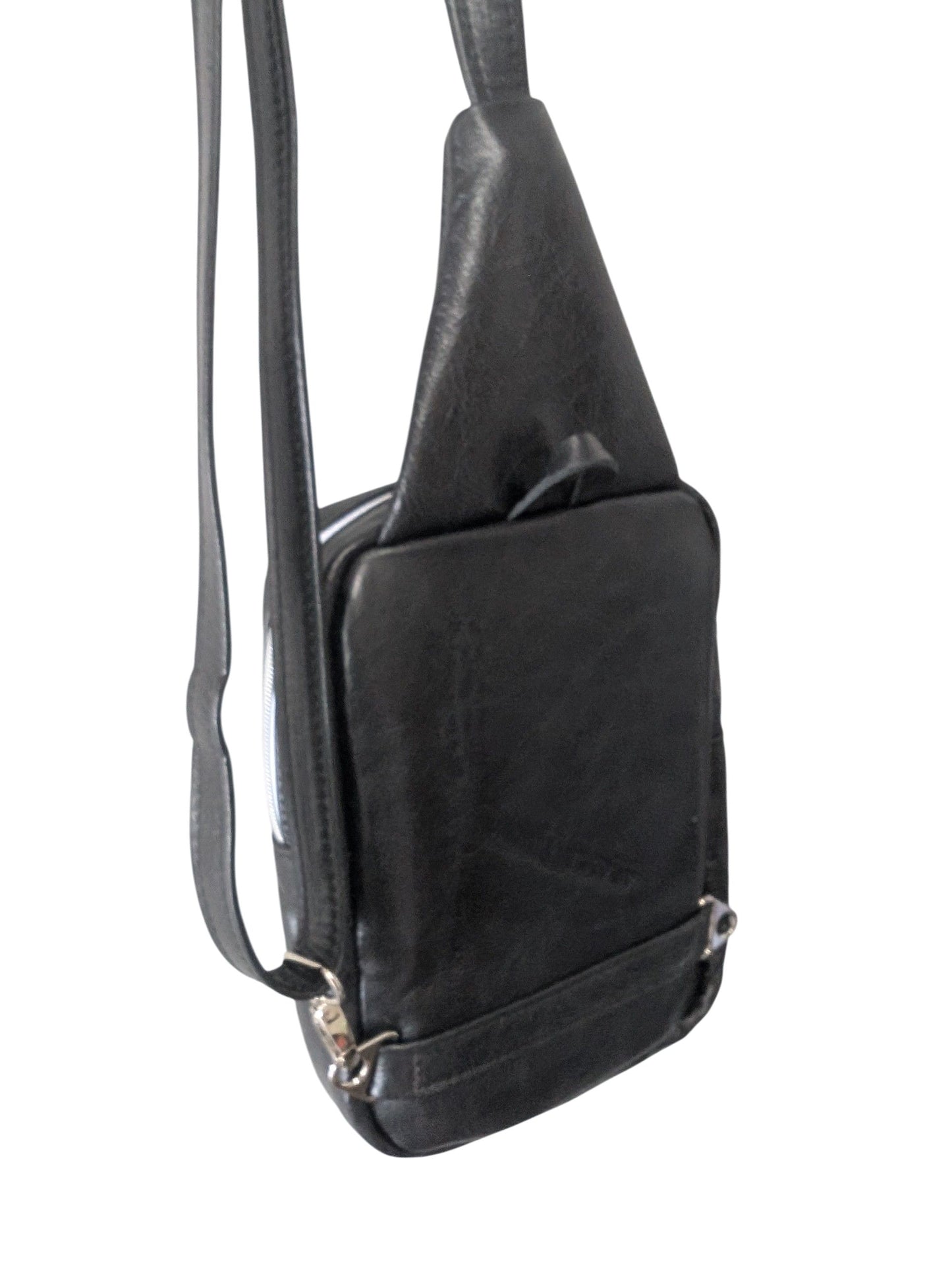 7886 Bartleby Sling Bag w/black & sangria color blocking