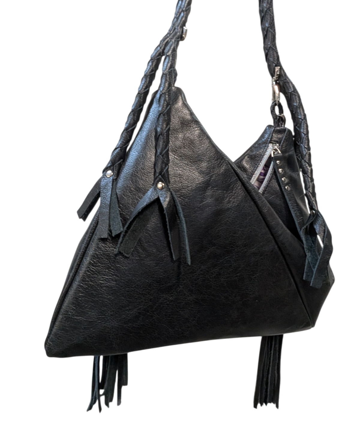 7891 Traudy Triangle Bag Black CC