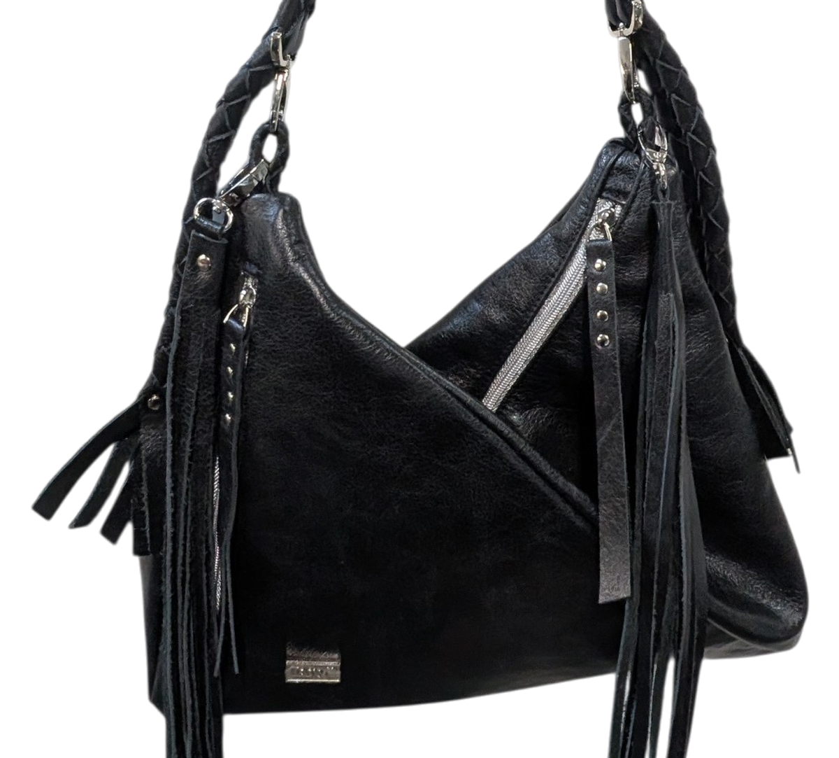 7891 Traudy Triangle Bag Black CC