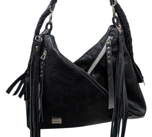 7891 Traudy Triangle Bag Black CC