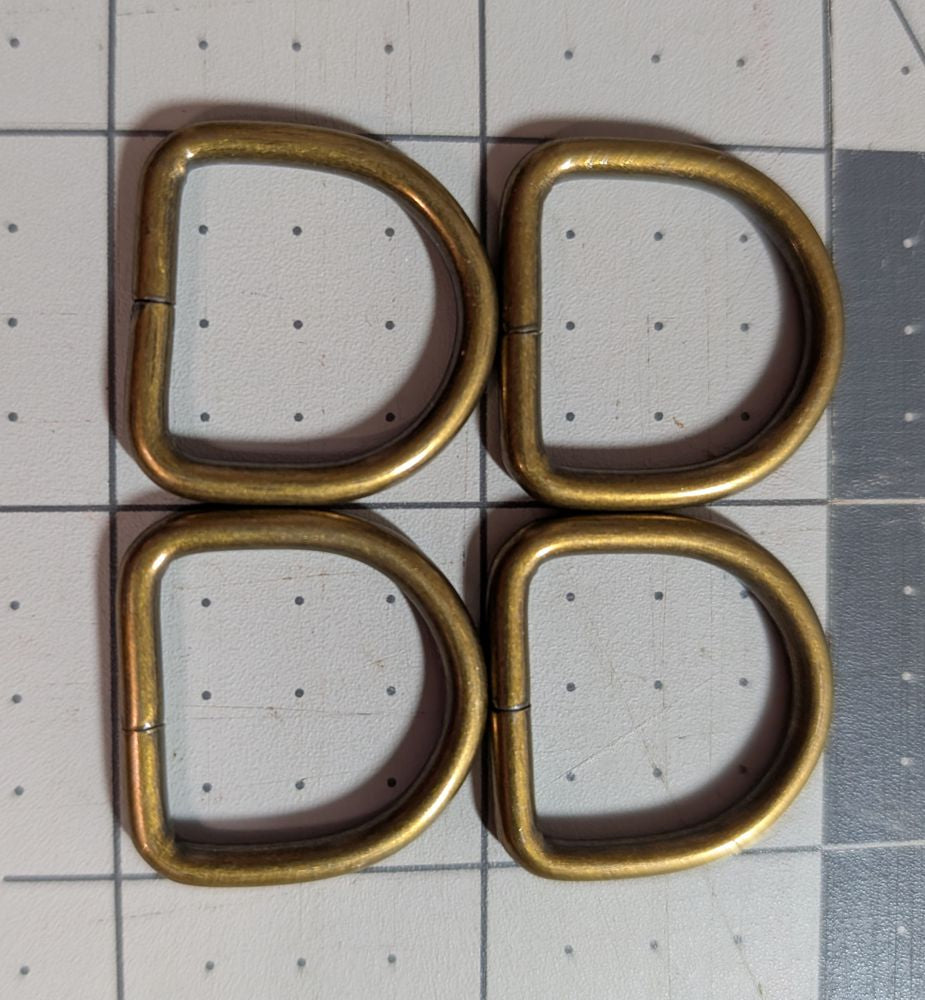 Antique Brass D-Rings