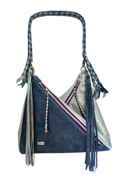 7878 Traudy Triangular Bag Two Teals