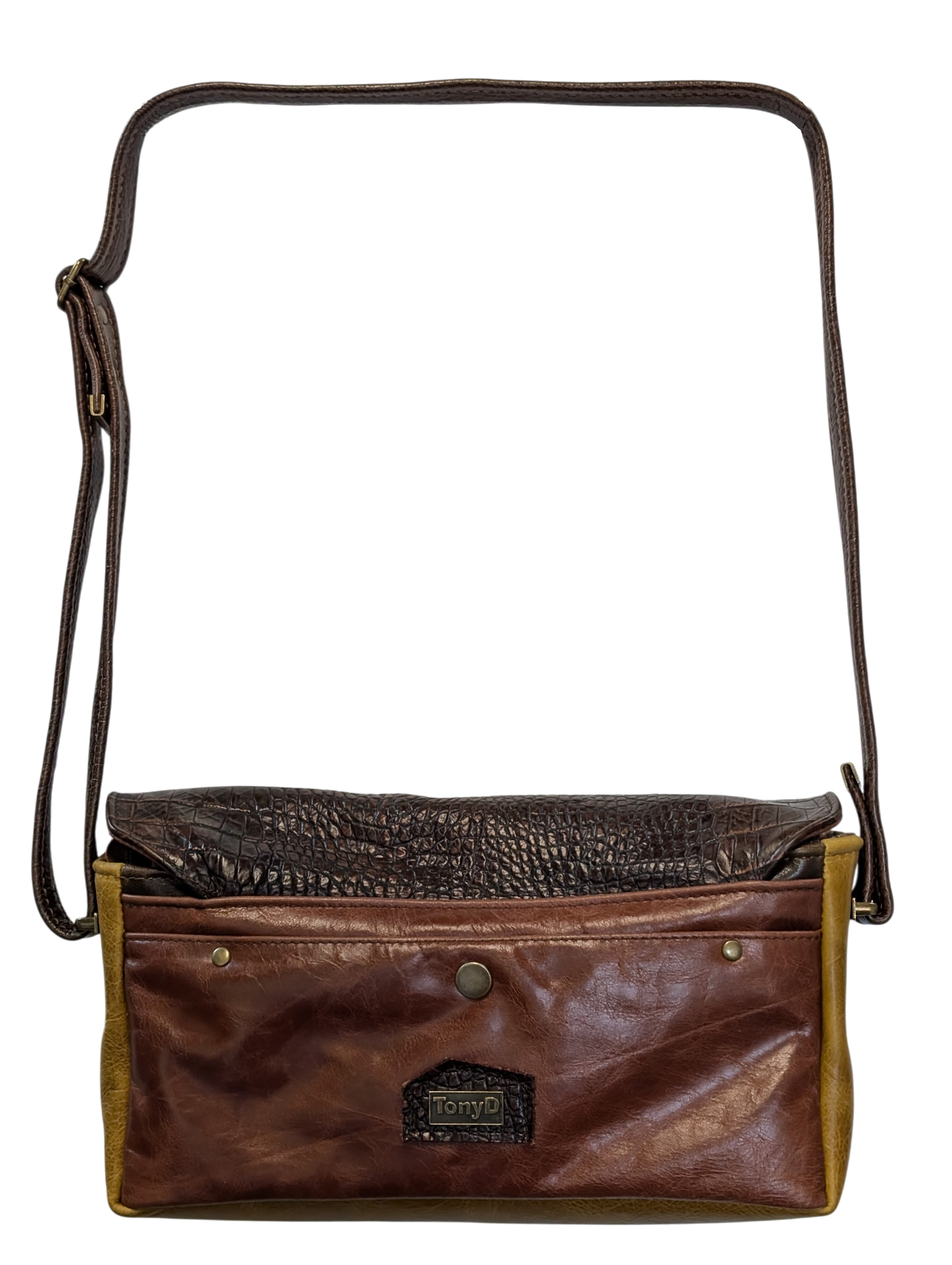 7870 Zara Embossed Flat w/Mustard Gusset