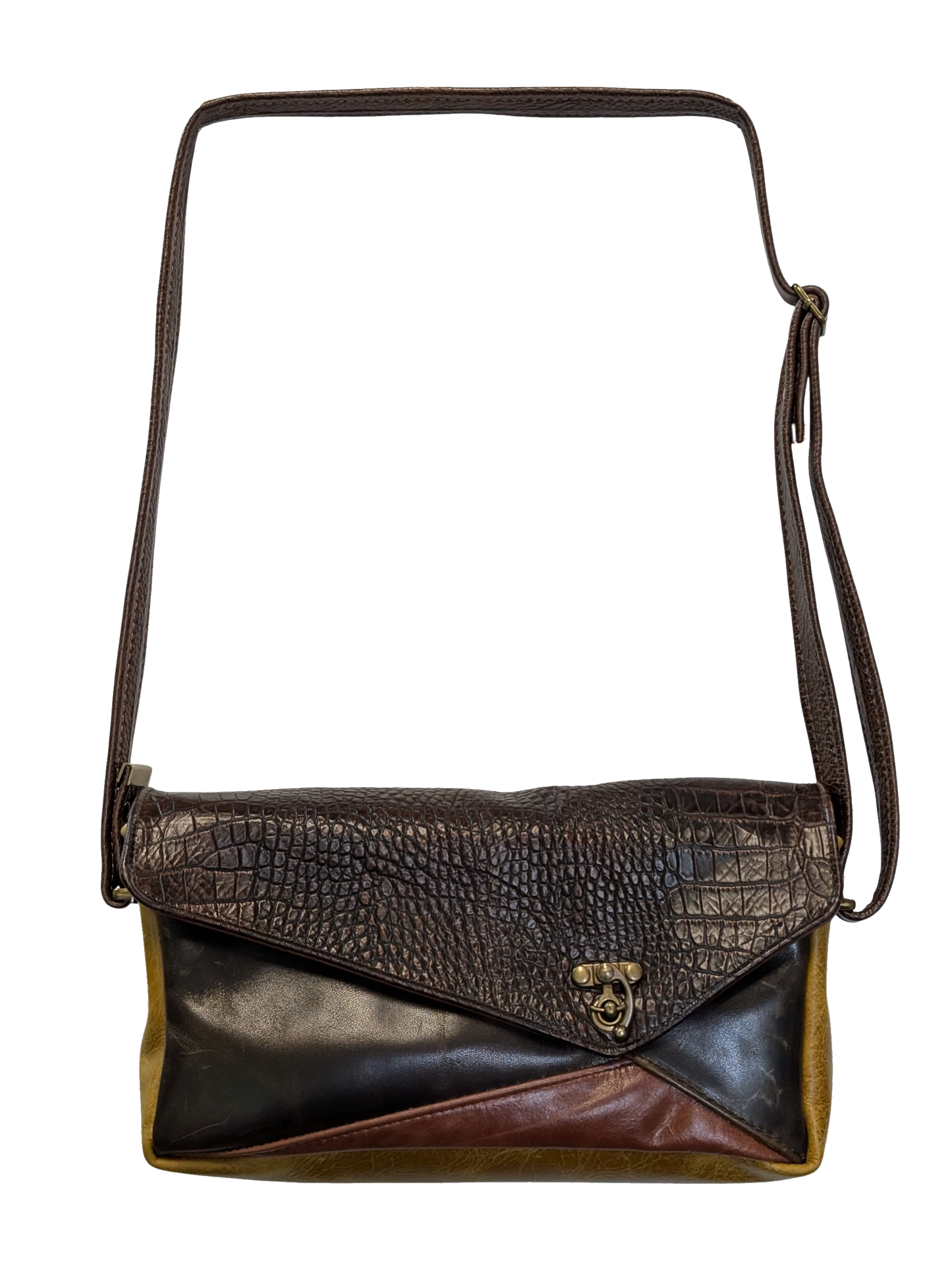 7870 Zara Embossed Flat w/Mustard Gusset